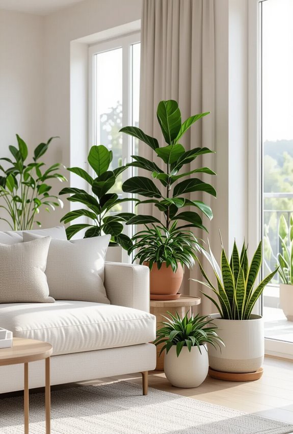 bring vibrant air purifying plants