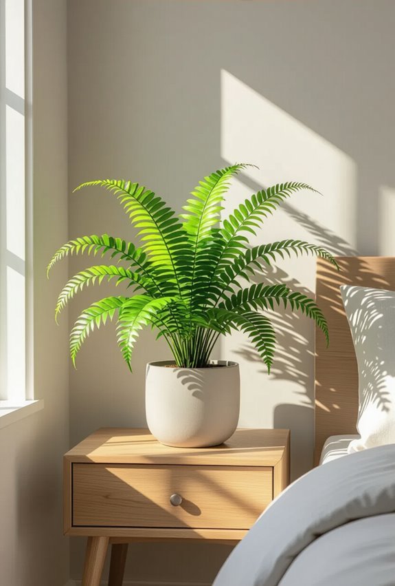 broad wavy fronds humid