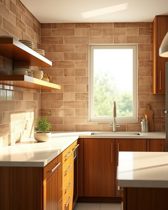 brown and cream contrast
