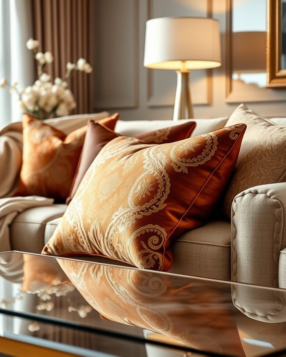 brown and gold elegance