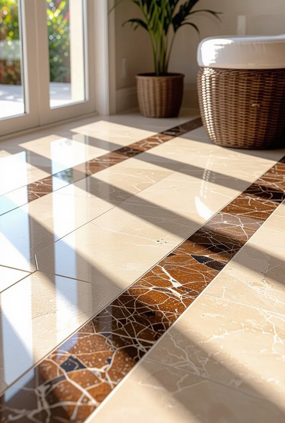 brown granite framed elegance