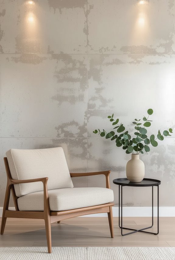brushed brass and pewter