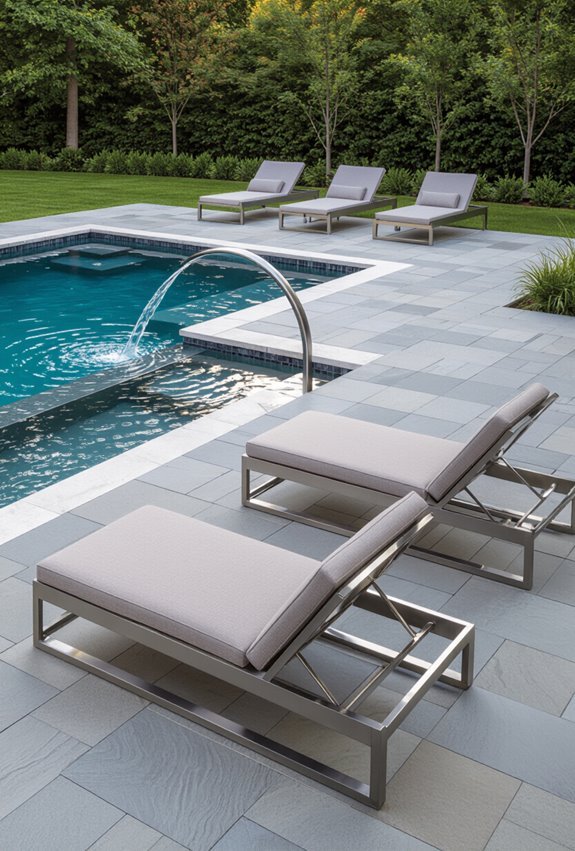 brushed bronze and corten steel