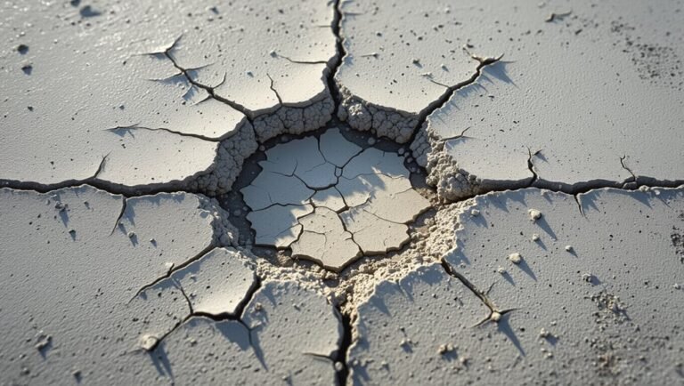 bubbling paint on concrete