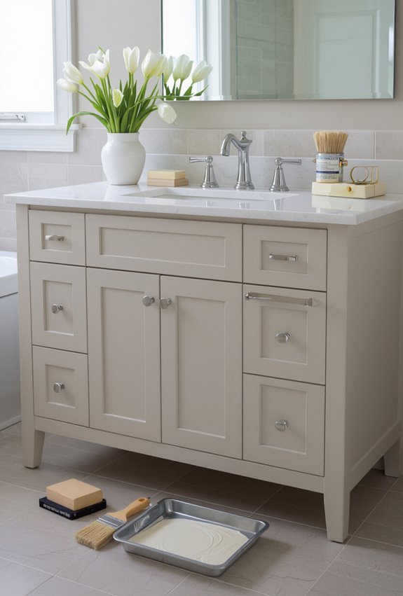 budget friendly diy vanity refinishing