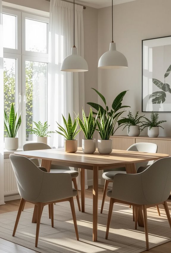 budget friendly low light greenery
