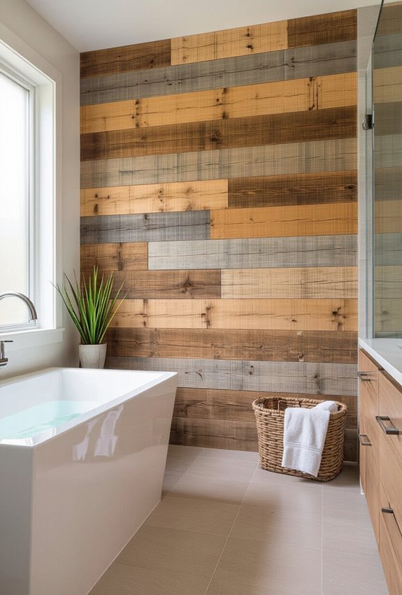 budget friendly pallet wood walls