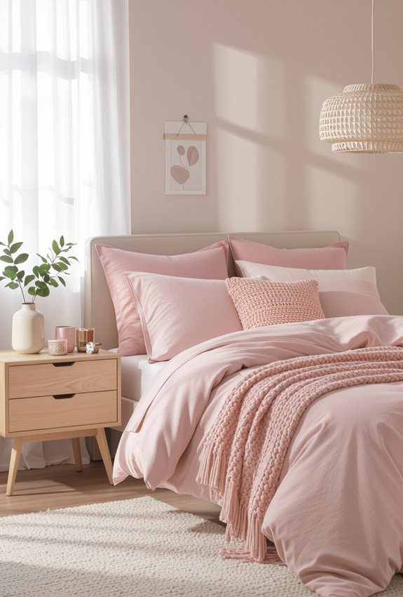 budget friendly pink bedroom refresh