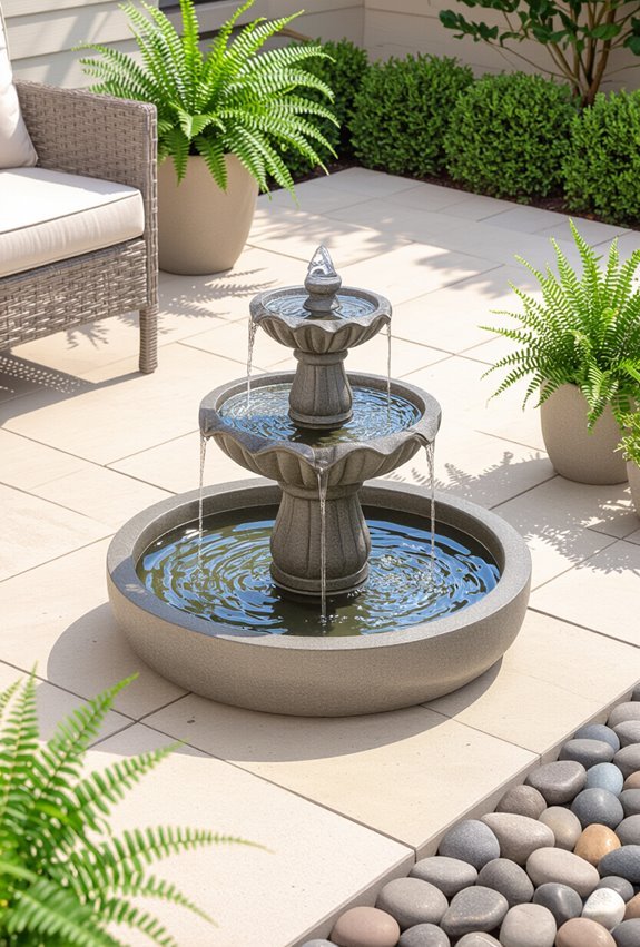 budget friendly pondless fountain