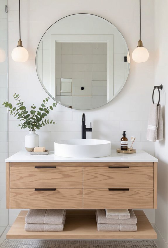 budget friendly statement vanity mirror