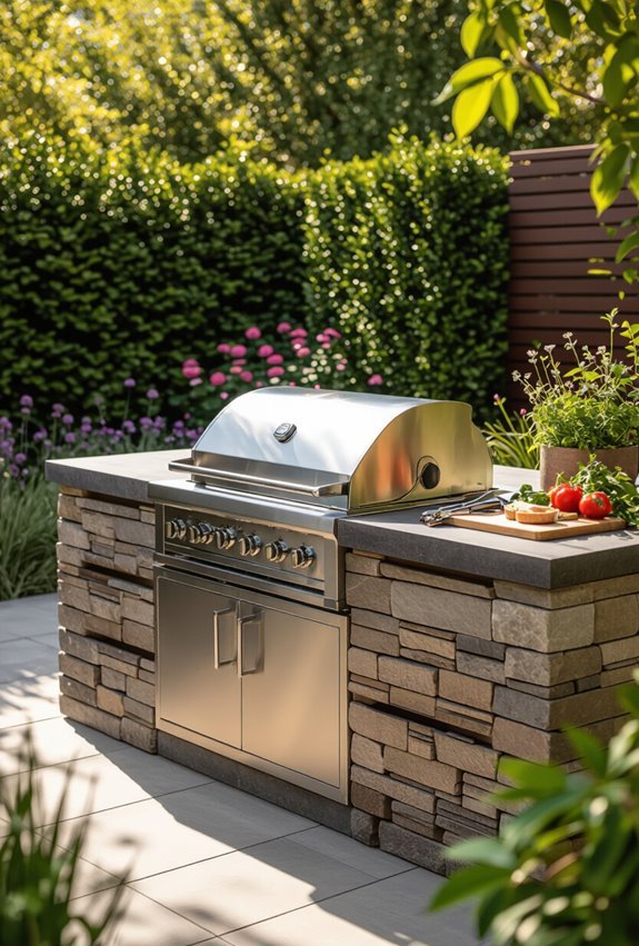 built in gas grill safety