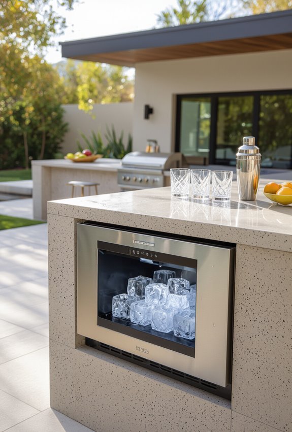 built in ice maker convenience