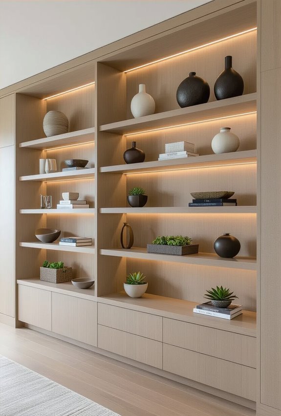 built in shelving elevates style