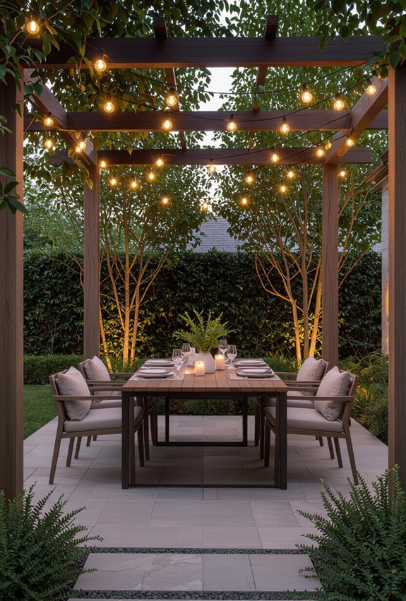 cafe lights for intimate dining