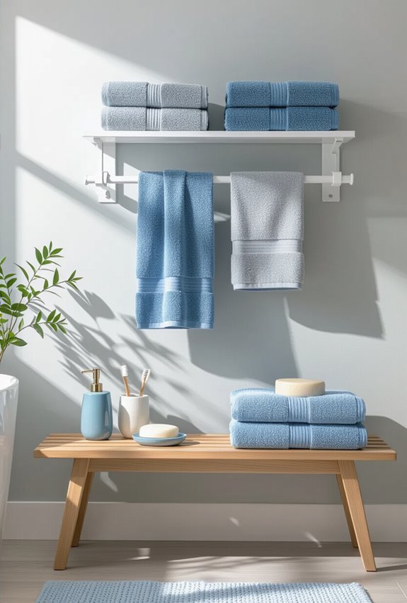 calm cohesive blue grey styling