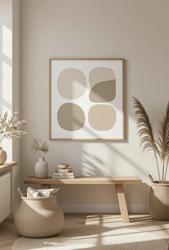 calm cohesive neutral wallpalette