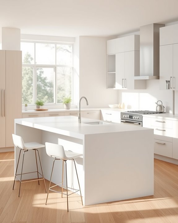 calm functional clutter free kitchen