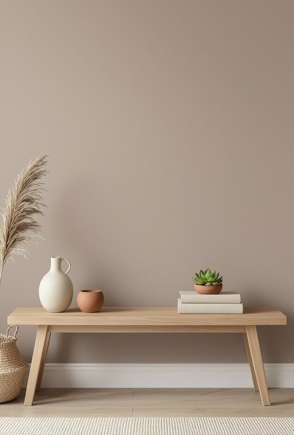 calm layered muted taupe