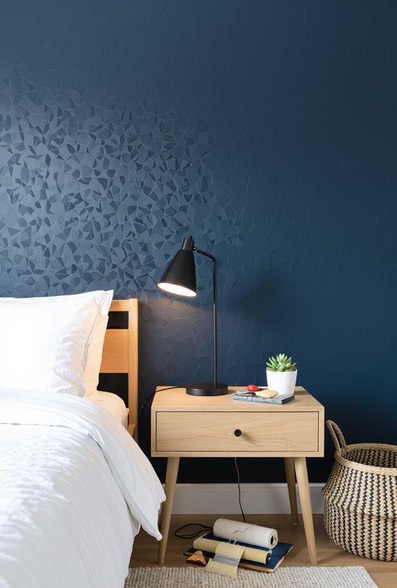 calm masculine navy sanctuary