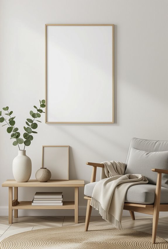 calm minimalist art with restraint