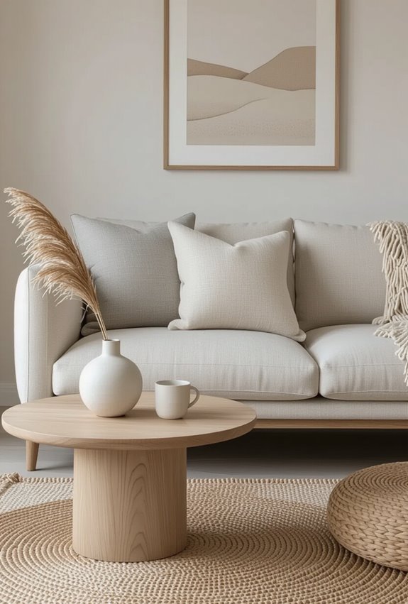 calm minimalist neutral palette