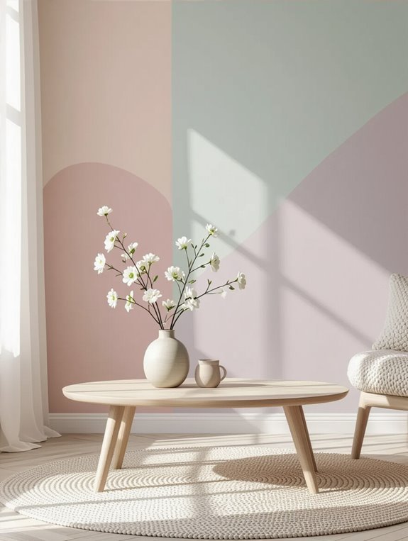 calm pastel color blending