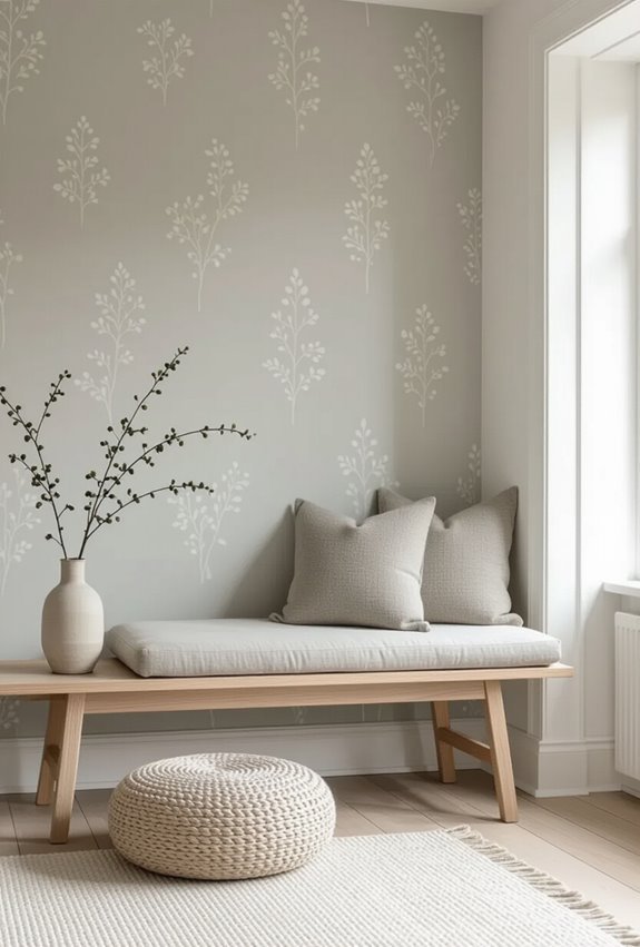 calm scandinavian cozy accent