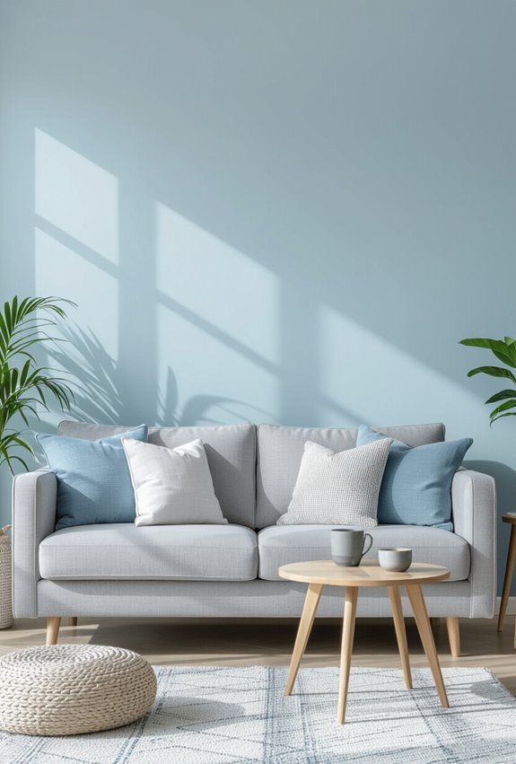 calm sophisticated blue gray harmony