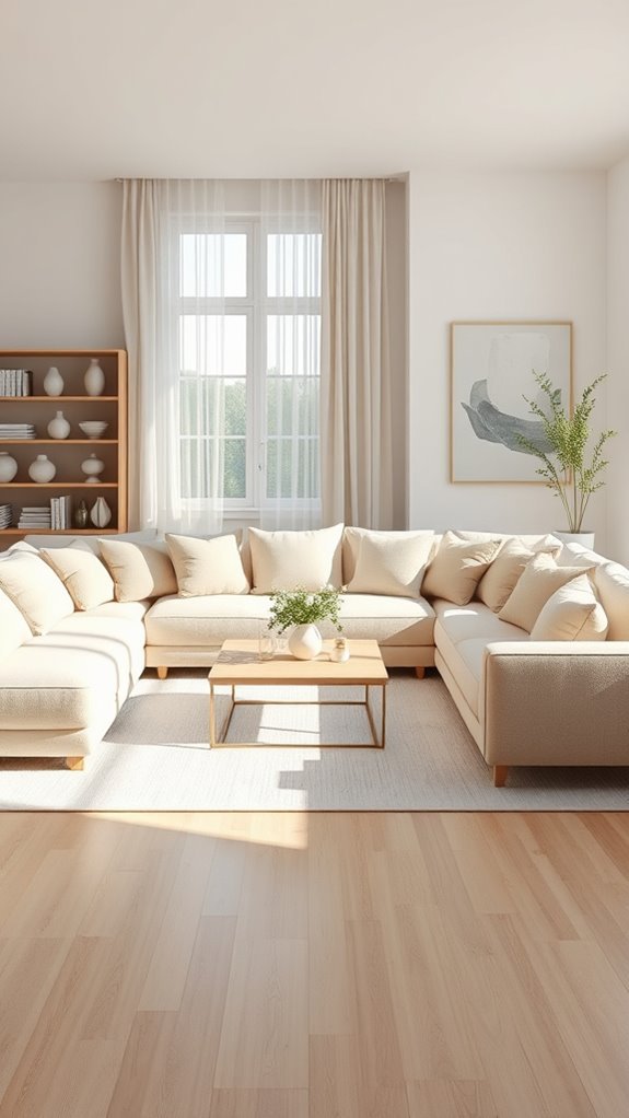 calming atmosphere with neutrals