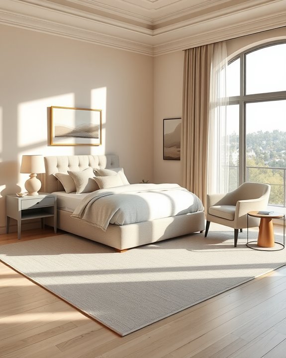 calming beige and grey