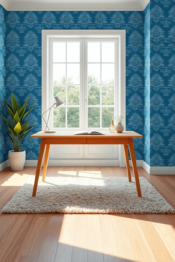 calming blue wallpaper inspiration