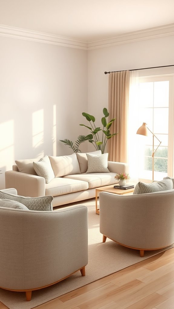 calming color palette choices