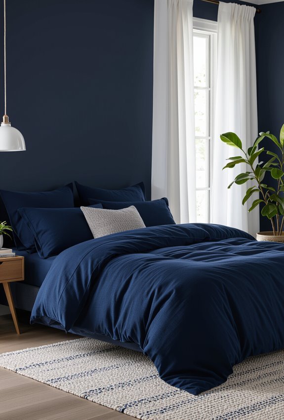 calming layered navy indigo blend