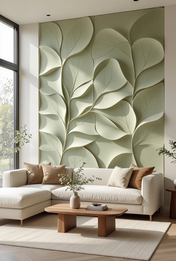 calming nature inspired 3d wallart