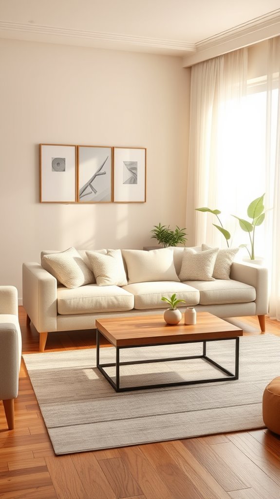 calming neutral living room