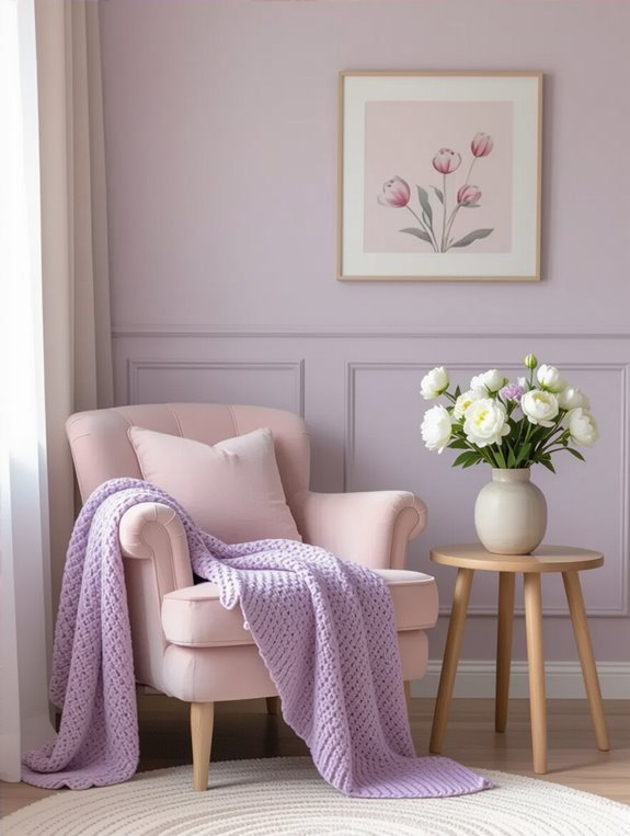 calming pastel color palette