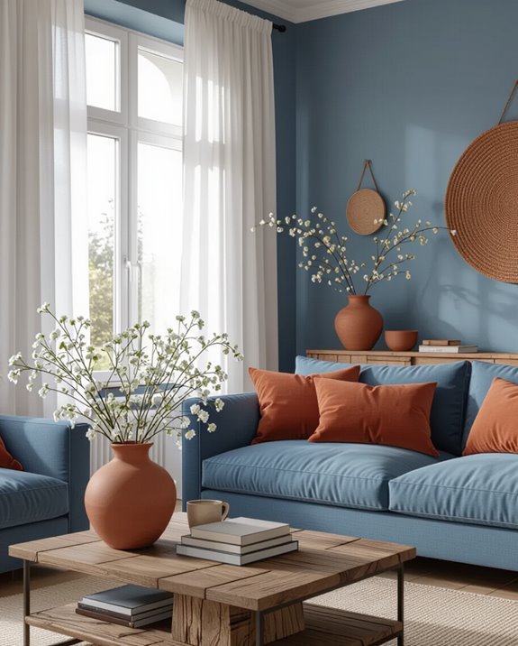 calming rustic color harmony