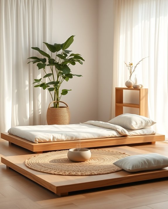 calming zen meditation corner