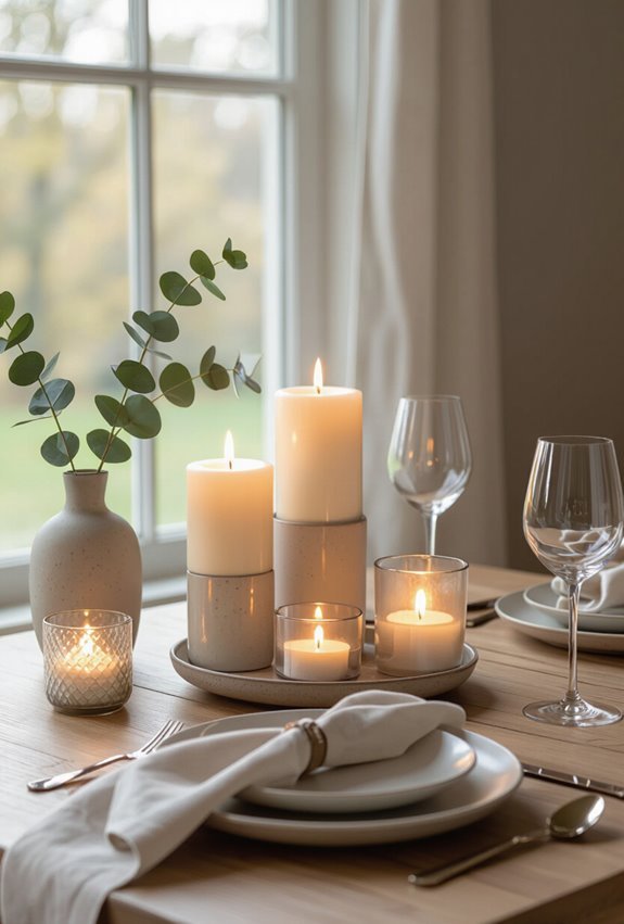 candlelight clusters safe placement