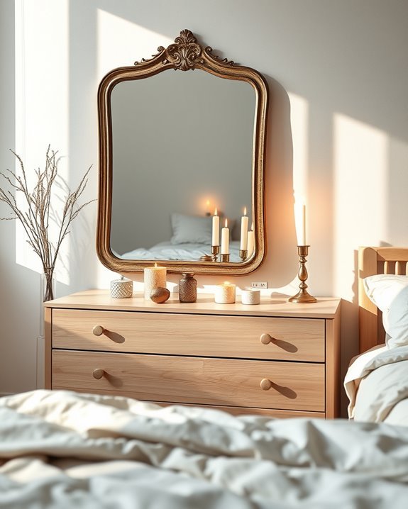 candlelit mirror ambiance enhancement