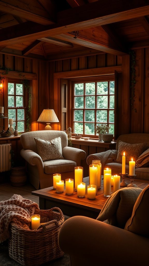 candlelit warmth and comfort