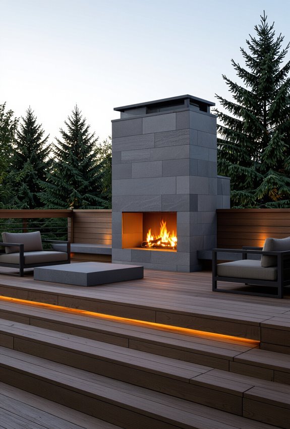 cantilevered tiers with staggered seating