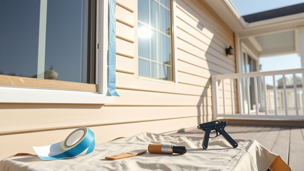 careful taping and preparation