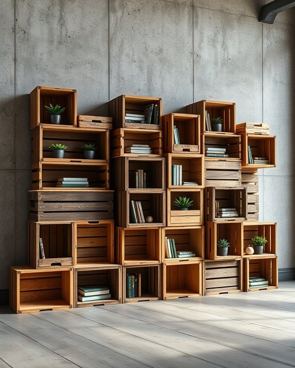cargo crate wall decor