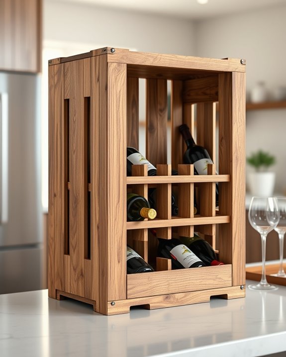 cargo crate wine display