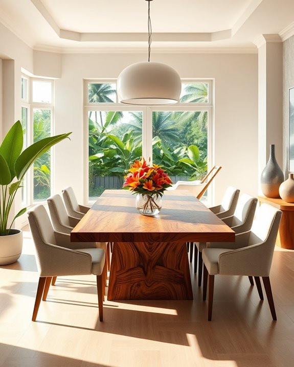 caribbean inspired elegant dining