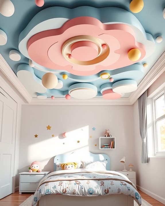 cartoon themed ceiling designs