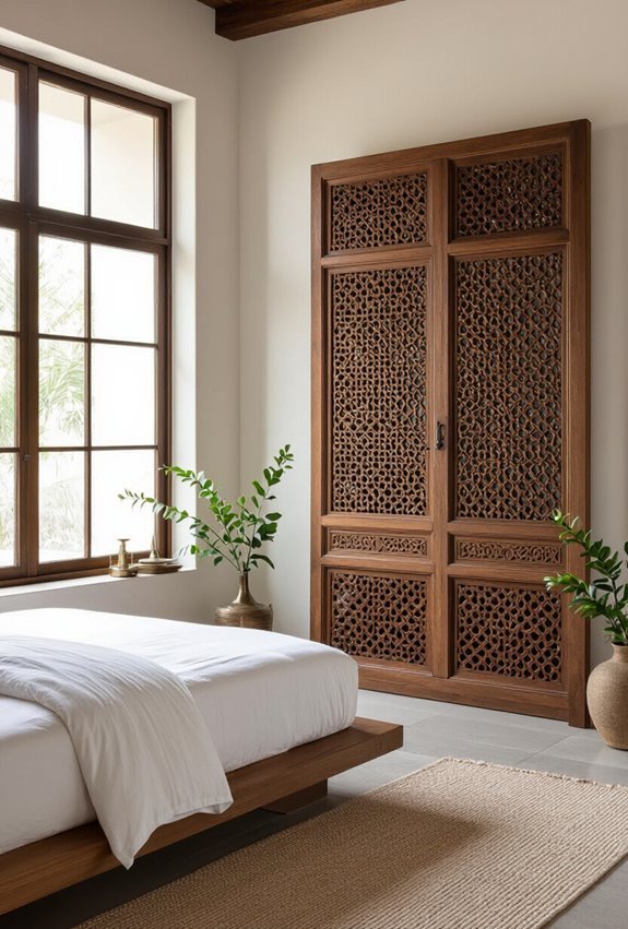 carved jaali privacy screens