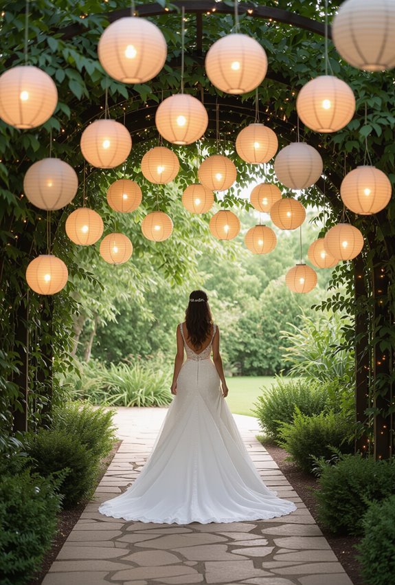 cascade of eco lanterns