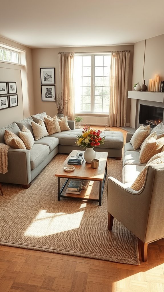 casual cozy entertaining spaces